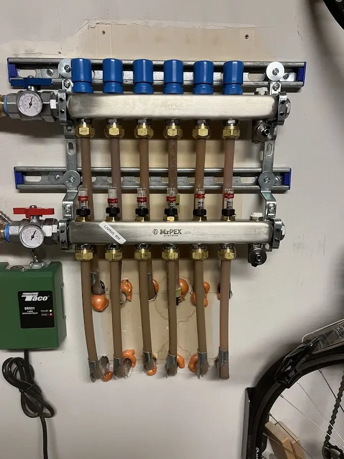 Plumber performing Gas Line Installation at a residential property in Golden Gate